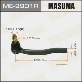 Наконечник рулевой прав MAZDA CX7, CX9 07- для MASUMA ME9901R фото товару