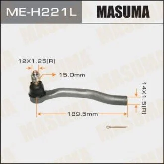 Наконечник рулевой Honda CIVIC 06- для MASUMA MEH221L фото товару