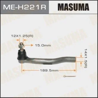 Наконечник рулевой Honda CIVIC 06- для MASUMA MEH221R фото товару
