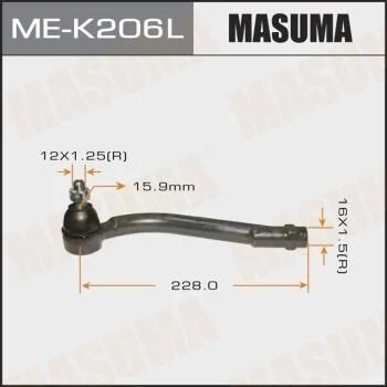 <strong>Наконечник рулевой лев HYUNDAI SANTA FE MASUMA MEK206L (фото 1)</strong>