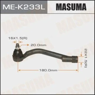 Наконечник рулевой лев HYUNDAI SANTA FE / KIA SORENTO для MASUMA MEK233L фото товару