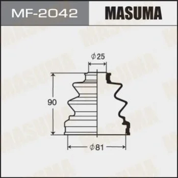 <strong>Пильовик ШРУСу внутрішнього Mitsubishi L 200 (05-), Pajero (-06) MASUMA MF2042 (фото 1)</strong>