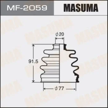 <strong>Пильовик зовнішнього шрусу Nissan Primera (-01) MASUMA MF2059 (фото 1)</strong>
