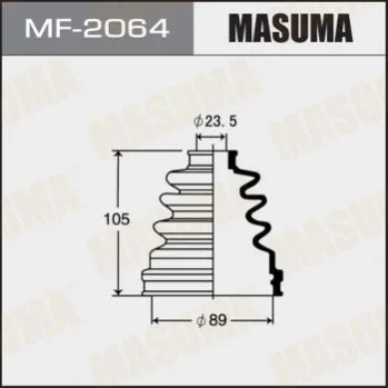 <strong>Пильовик зовнішнього шрусу Nissan Murano (04-08), Primera (01-05), Teana (03-08), X-Trail (00-07) MASUMA MF2064 (фото 1)</strong>