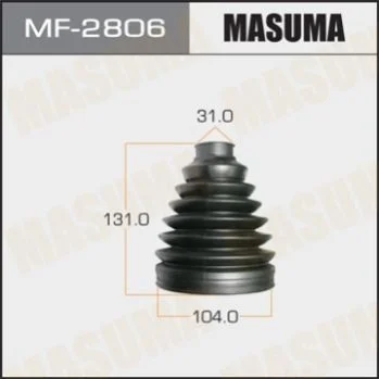 <strong>Пильовик ШРУСа внутрішній(пластик)+спецхомут Toyota FJ Cruiser (06-09), Land Cruiser Prado (02-) MASUMA MF2806 (фото 1)</strong>