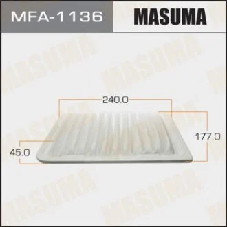 Фільтр повітряний для MASUMA MFA1136 фото товару