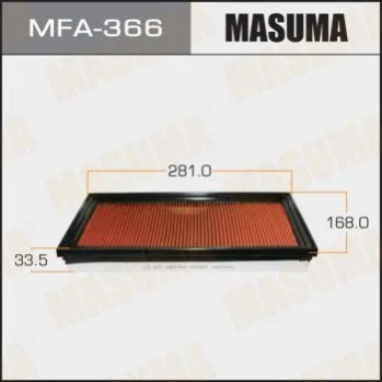 <strong>Фільтр повітряний A-243V з просоченням олією MASUMA MFA366 (фото 1)</strong>