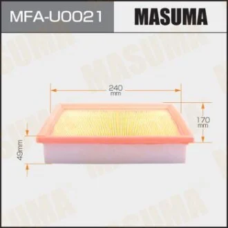 Фільтр повітряний (MFA-U0021) для MASUMA MFAU0021 фото товару