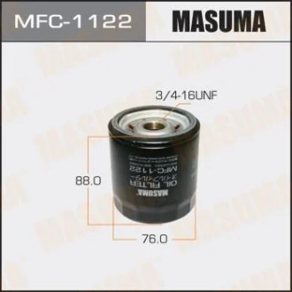 Фільтр масляний Toyota Corolla (03-09), Hilux (01-15), Land Cruiser Prado (06-) для MASUMA MFC1122 фото товару