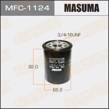 <strong>Фільтр масляний Toyota Avensis (00-08), Camry (01-14), Corolla (01-07), RAV 4 (0 MASUMA MFC1124 (фото 1)</strong>