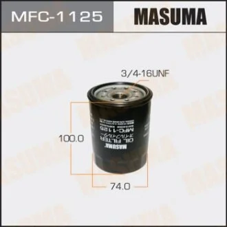 Фільтр масляний Toyota FJ Cruiser (06-09), Land Cruiser (-12), Land Cruiser Prado (05-09), Sequoia (00-09) 4.0, 4.7 для MASUMA MFC1125 фото товару