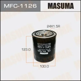 Фільтр масляний Toyota Land Cruiser (-07), Land Cruiser Prado (00-07) D 3.0, 4.2 для MASUMA MFC1126 фото товару