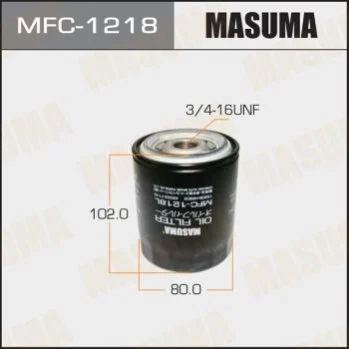 <strong>Фільтр масляний Nissan Almera, Primera (-02) 1.4, 1.6 MASUMA MFC1218 (фото 1)</strong>