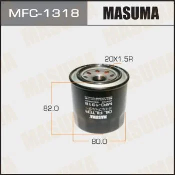 <strong>Фільтр масляний Mitsubishi Pajero (00-), Pajero Sport (-09) 3.0, 3.5 MASUMA MFC1318 (фото 1)</strong>