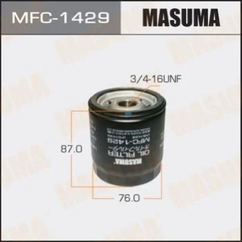 <strong>Фільтр масляний Ford Fiesta (02-), Focus (05-), Mondeo (07-)/ Mazda CX-7 (09-12), 3 (08-), 6 (03-12) MASUMA MFC1429 (фото 1)</strong>