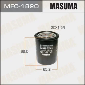 <strong>Фільтр масляний Honda Accord (03-12; 17-), Civic (02-10), CR-V (03-), Fit (04-), Pilot (09-15) MASUMA MFC1820 (фото 1)</strong>
