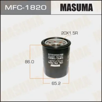 Фільтр масляний Honda Accord (03-12; 17-), Civic (02-10), CR-V (03-), Fit (04-), Pilot (09-15)  для MASUMA MFC1820 фото товару