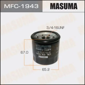 <strong>Фільтр масляний Suzuki Jimny (01-), Swift (07-17), SX4(16-), Vitara (15-) MASUMA MFC1943 (фото 1)</strong>