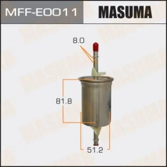 Фільтр паливний Ford Focus (-05)/ Mazda 3 (03-13) для MASUMA MFFE0011 фото товару