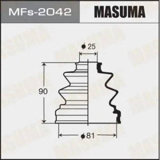 Пильовик ШРУСа зовнішній (силікон)) Mitsubishi L200 (05-), Pajero (00-06), Pajero Sport (09-) для MASUMA MFS2042 фото товару