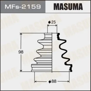 <strong>Пильовик шрусу MASUMA MFs2159 (фото 1)</strong>