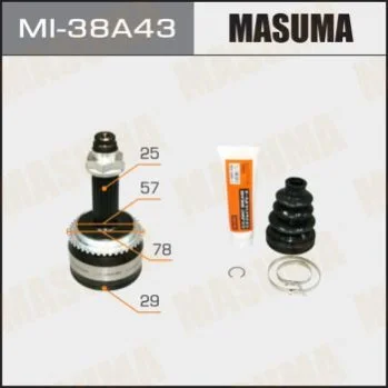 <strong>ШРУС зовнішній Mitsubishi Outlander (03-09) (нар 25/вн 29) MASUMA MI38A43 (фото 1)</strong>
