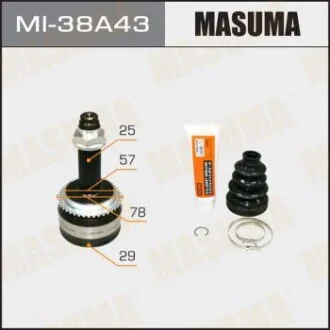 ШРУС зовнішній Mitsubishi Outlander (03-09) (нар 25/вн 29) для Mitsubishi MASUMA MI38A43 фото товару