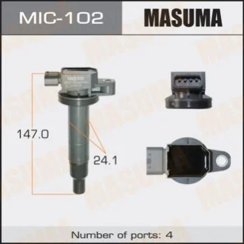 <strong>Катушка зажигания TOYOTA P38PRIUS, VITZ / 1NZFE, 2SZFE, 1NZFXETOYOTA COROLLA (MI MASUMA MIC102 (фото 1)</strong>
