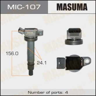 Котушка запалювання 4RUNNER, HILUX / 1AZFSE, 1NZFE, 2TRFE (MIC-107) MASUMA MIC107 фото товару