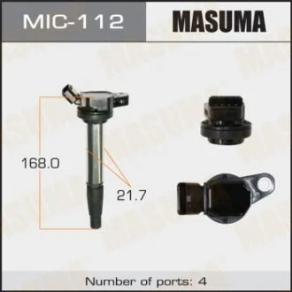 Котушка запалювання 1ZRFE, 2ZRFE, NZE14#.ZRE14#.NZE15#.NCP11# (MIC-112) для MASUMA MIC112 фото товару