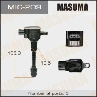 Катушка зажигания ALMERA, PRIMERA / GA16DE, QG15DE, QG18DE MASUMA MIC209 фото товара