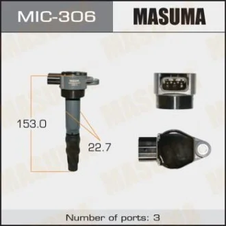 Котушка запалювання OUTLANDER, GALANT/ 4G69 (MIC-306) для MASUMA MIC306 фото товару
