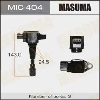 Котушка запалювання MAZDA 2, DEMIO/ZJ-VE, ZJ-VEM, ZY-VE для MASUMA MIC404 фото товару
