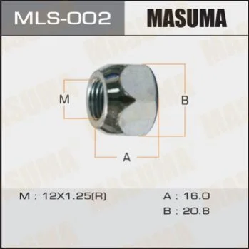 <strong>Гайка колеса 12x1.25 / під ключ = 21мм MASUMA MLS002 (фото 1)</strong>