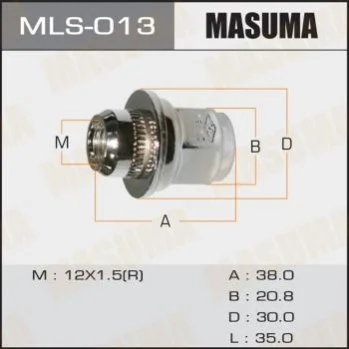 <strong>Гайка колеса MASUMA MLS013 (фото 1)</strong>