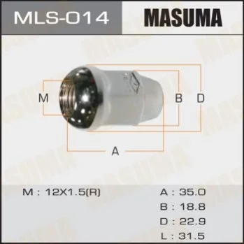 <strong>Гайка колеса MASUMA MLS014 (фото 1)</strong>