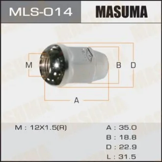 Гайка колеса для MASUMA MLS014 фото товару