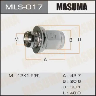 Гайка колеса для MASUMA MLS017 фото товару