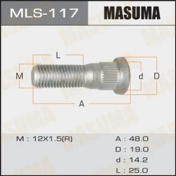 <strong>Шпилька колеса Toyota Masuma MASUMA MLS117 (фото 1)</strong>