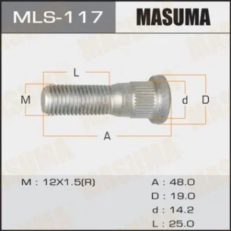 Шпилька колеса Toyota Masuma для MASUMA MLS117 фото товару