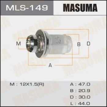 <strong>Гайка колеса MASUMA MLS149 (фото 1)</strong>