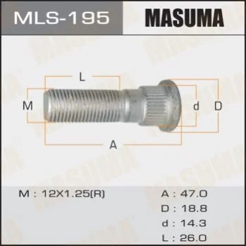 <strong>Шпилька колеса Nissan Masuma MASUMA MLS195 (фото 1)</strong>