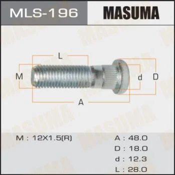 <strong>Шпилька колеса Honda Accord (17-) Masuma MASUMA MLS196 (фото 1)</strong>