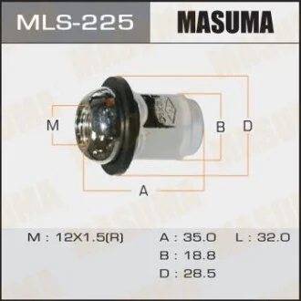 Гайка колеса для MASUMA MLS225 фото товару