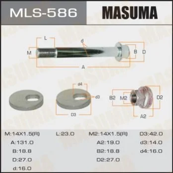 <strong>Болт розвальний Mitsubishi Pajero (06-) MASUMA MLS586 (фото 1)</strong>