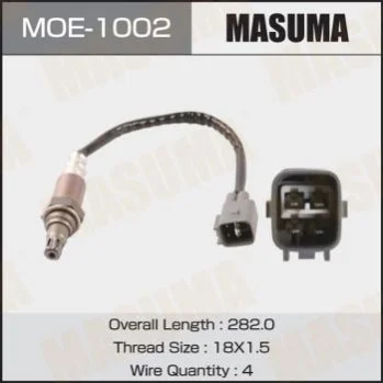 <strong>Датчик кисню (лямбда-зонд) Toyota Auris (08-11), Corolla (08-11), Hillux (05-), Land Cruiser (05-12) MASUMA MOE1002 (фото 1)</strong>