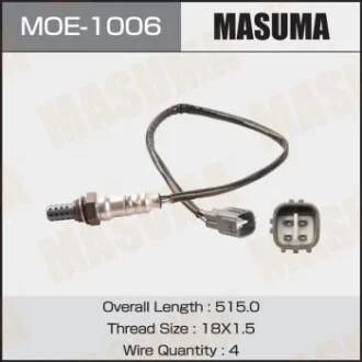 Датчик кисню (лямбда-зонд) Toyota Highlander (00-07) для MASUMA MOE1006 фото товару