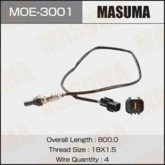 Датчик кислорода (лямбда-зонд) OUTLANDER, AIRTREK / 6B31, 4G69 (MOE-3001) для MASUMA MOE3001 фото товару
