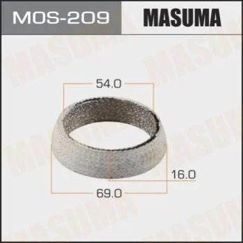 <strong>Кільце глушника графітове (54x69x16) MASUMA MOS209 (фото 1)</strong>