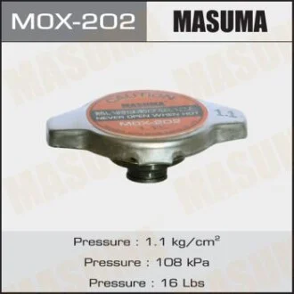 Кришка радіатора Honda/ Lexus/ Mazda/ Mitsubishi/ Subaru/ Suzuki/ Toyota 1.1 bar  для MASUMA MOX202 фото товару